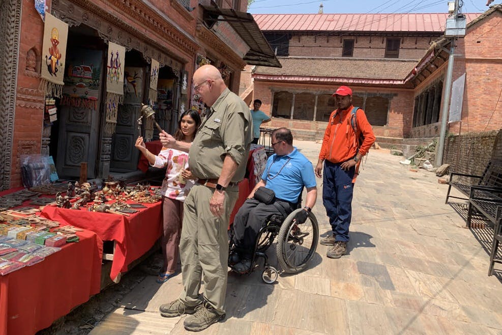 Wheelchair Tour and Hike in Kathmandu Nepal